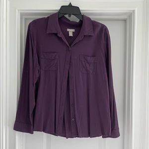 Chicos size 2, Large button up blouse